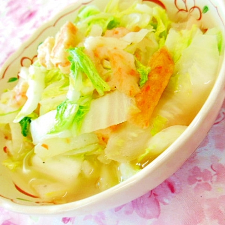 ほんだしde 白菜と野菜天の炊いたん レシピ 作り方 By 小太郎1212 楽天レシピ